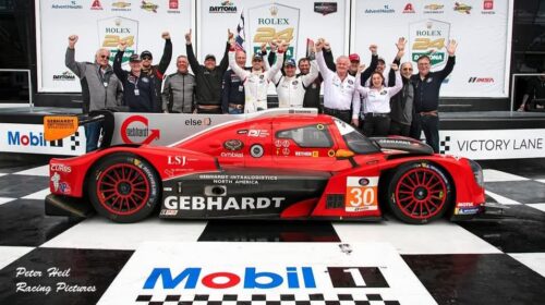 Dublă victorie și podium pentru GEBHARDT Intralogistics Motorsports în IMSA VP Racing SportsCar Challenge