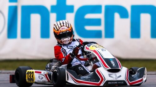Daniel Vasile a obținut un rezultat remarcabil la etapa din WSK Super Master Series, reușind să urce pe podium la clasa KZ2.